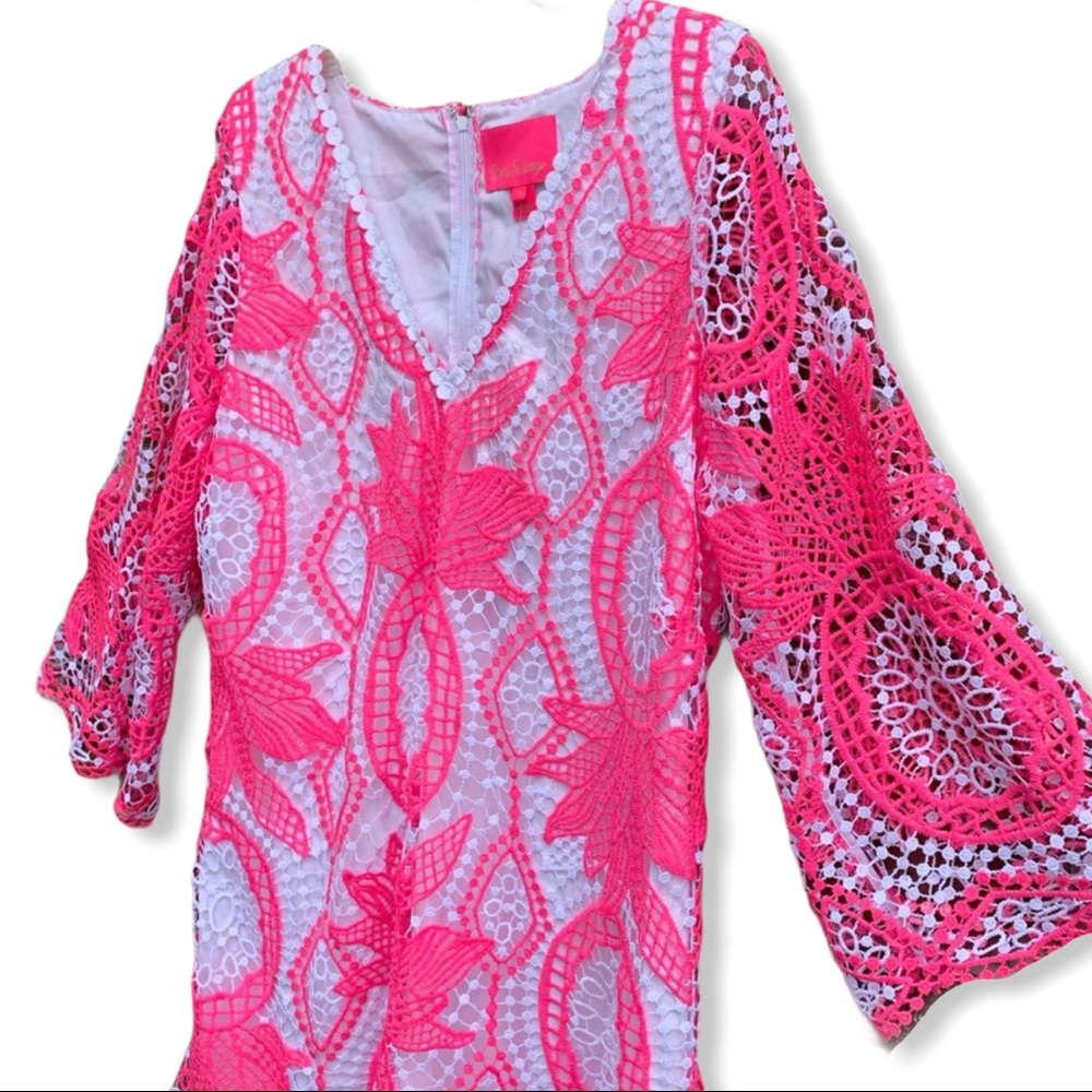 SOLD Pink Lilly Pulitzer Lottie Romper 16 - Picture 2 of 9